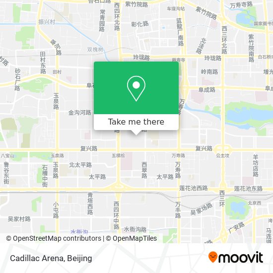 Cadillac Arena map