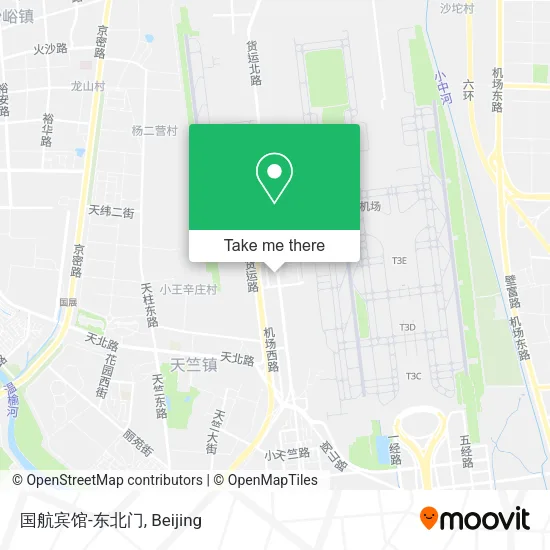 国航宾馆-东北门 map