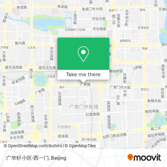 广华轩小区-西一门 map