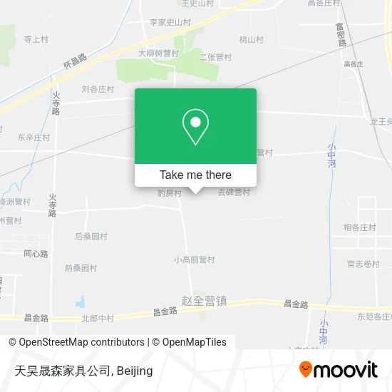 天昊晟森家具公司 map