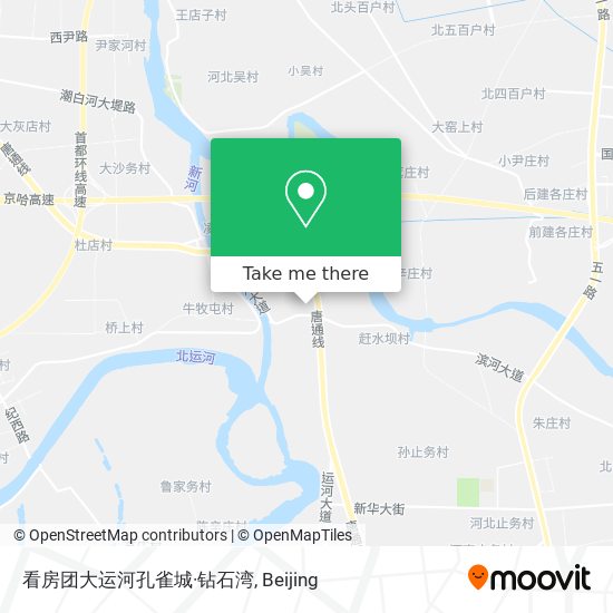 看房团大运河孔雀城·钻石湾 map