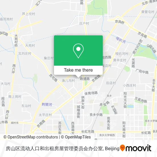 房山区流动人口和出租房屋管理委员会办公室 map