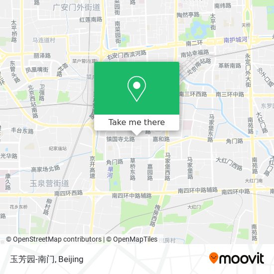 玉芳园-南门 map
