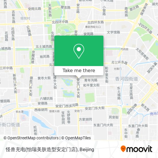 怪兽充电(怡瑞美肤造型安定门店) map
