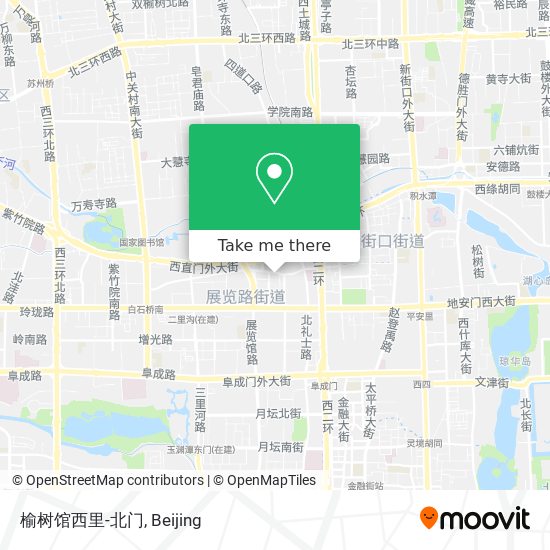 榆树馆西里-北门 map