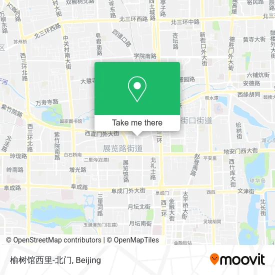 榆树馆西里-北门 map