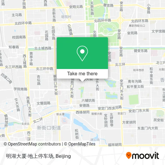 明湖大厦-地上停车场 map