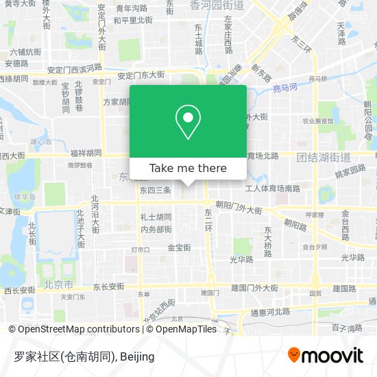 罗家社区(仓南胡同) map