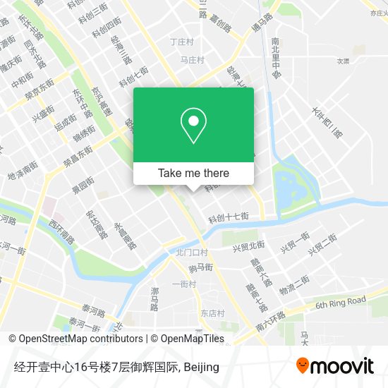 经开壹中心16号楼7层御辉国际 map