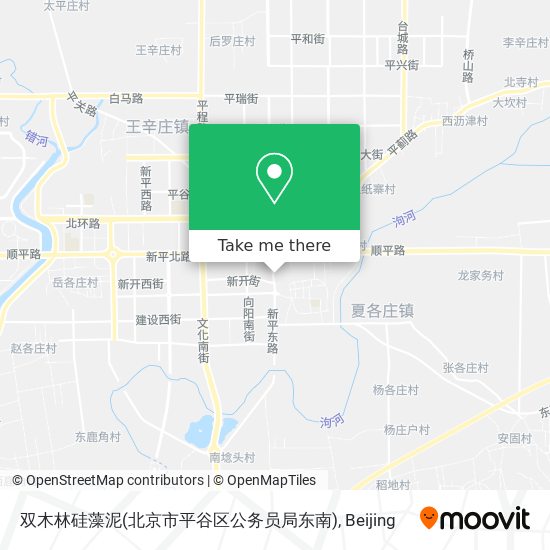 双木林硅藻泥(北京市平谷区公务员局东南) map