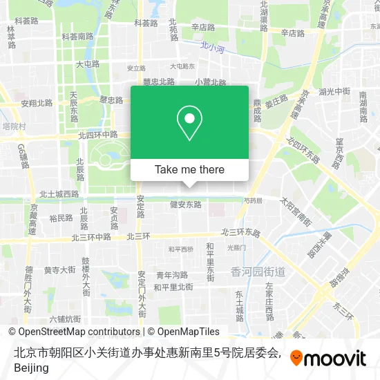 北京市朝阳区小关街道办事处惠新南里5号院居委会 map