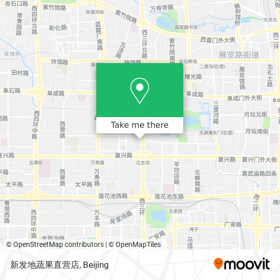 新发地蔬果直营店 map