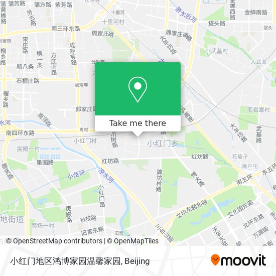 小红门地区鸿博家园温馨家园 map