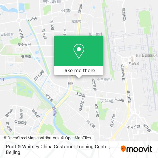 Pratt & Whitney China Customer Training Center map
