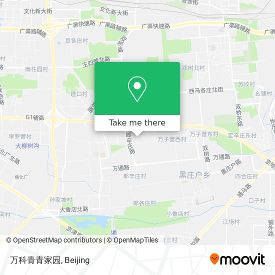 万科青青家园 map