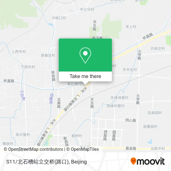 S11/北石槽站立交桥(路口) map