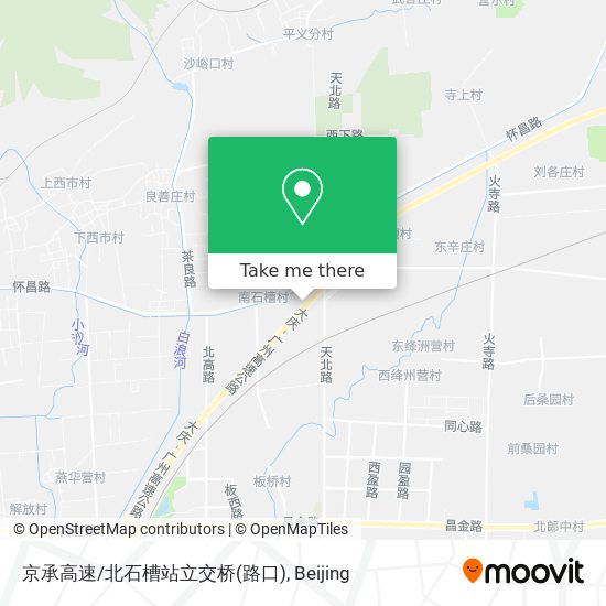 京承高速/北石槽站立交桥(路口) map