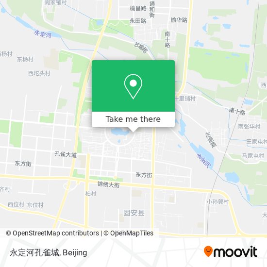永定河孔雀城 map