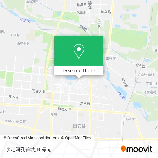 永定河孔雀城 map