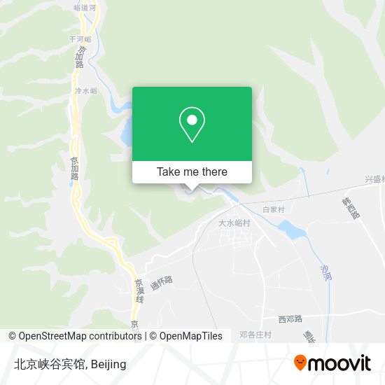 北京峡谷宾馆 map