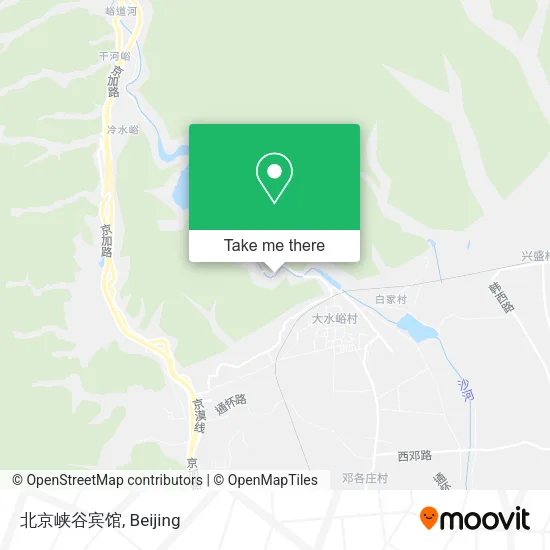 北京峡谷宾馆 map