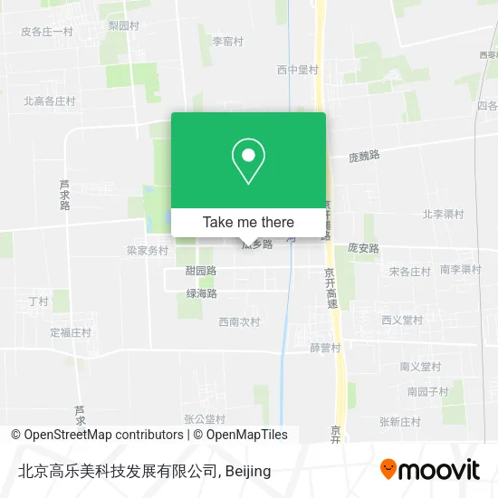 北京高乐美科技发展有限公司 map