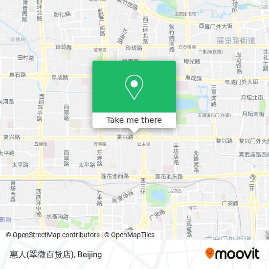 惠人(翠微百货店) map