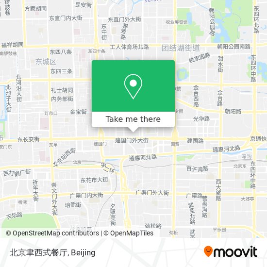 北京聿西式餐厅 map