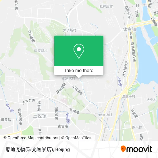 酷迪宠物(珠光逸景店) map