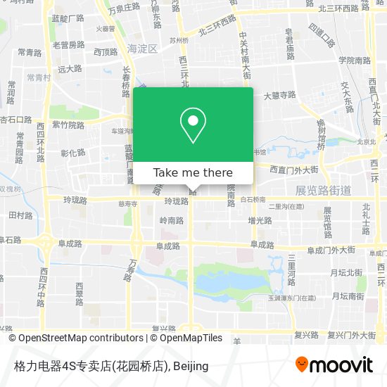 格力电器4S专卖店(花园桥店) map