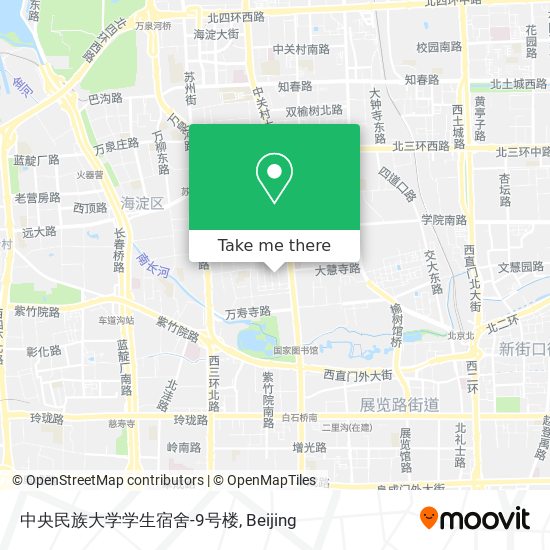 中央民族大学学生宿舍-9号楼 map