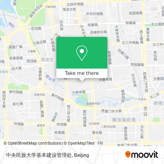 中央民族大学基本建设管理处 map
