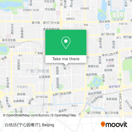 白纸坊(宁心园餐厅) map