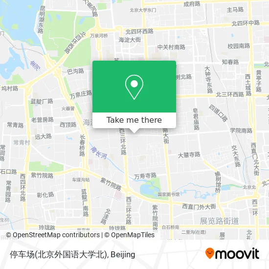 停车场(北京外国语大学北) map