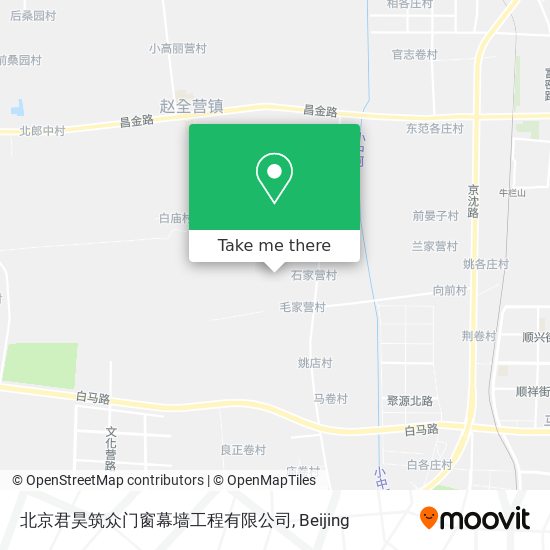 北京君昊筑众门窗幕墙工程有限公司 map