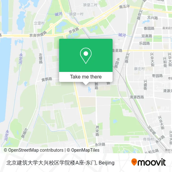 北京建筑大学大兴校区学院楼A座-东门 map