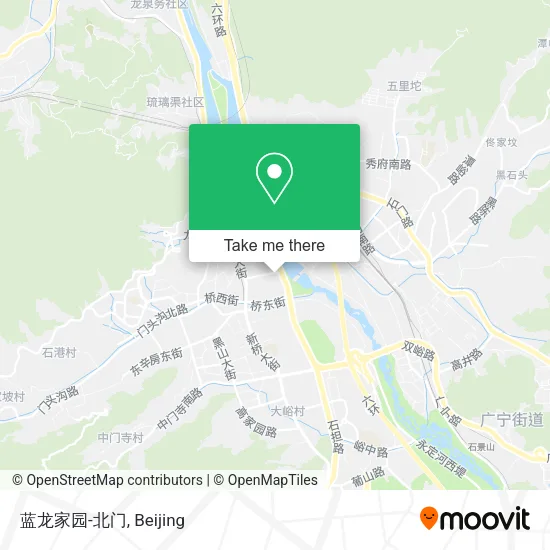 蓝龙家园-北门 map