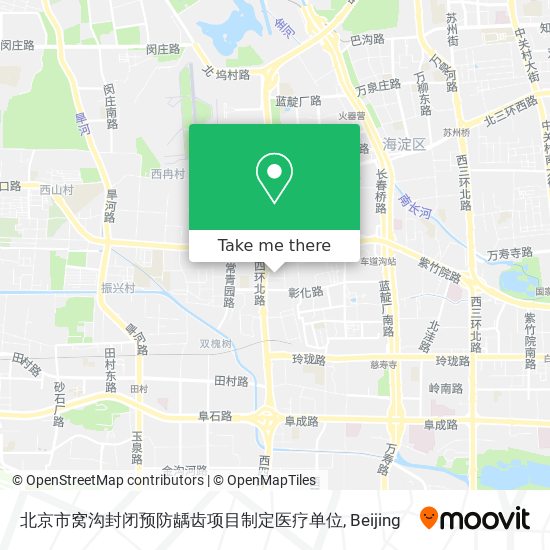 北京市窝沟封闭预防龋齿项目制定医疗单位 map