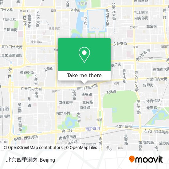 北京四季涮肉 map