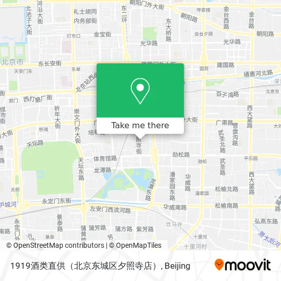 1919酒类直供（北京东城区夕照寺店） map
