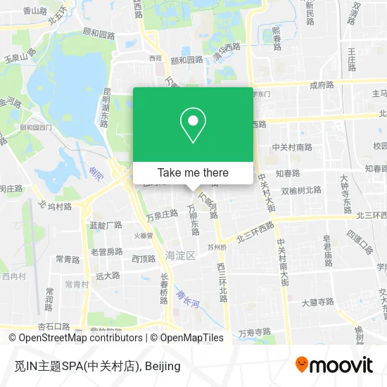 觅IN主题SPA(中关村店) map