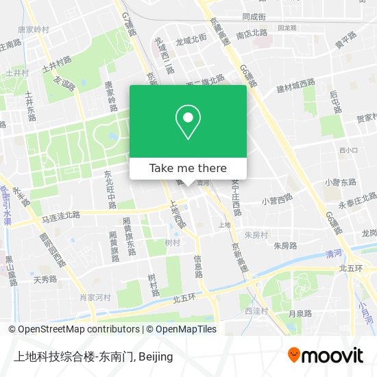 上地科技综合楼-东南门 map