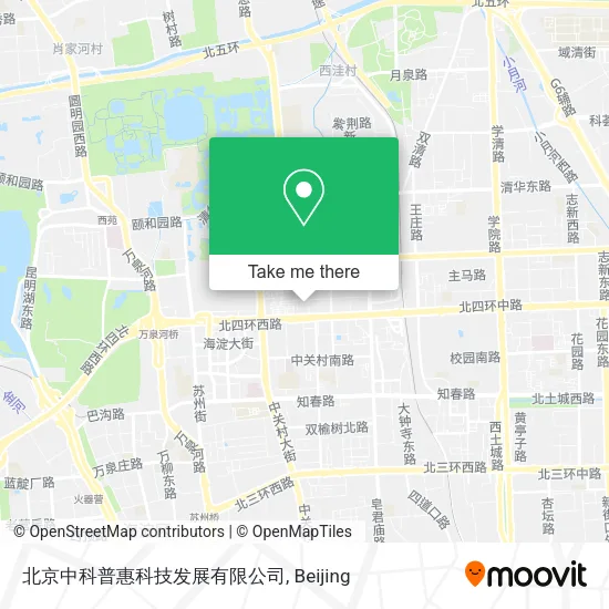 北京中科普惠科技发展有限公司 map