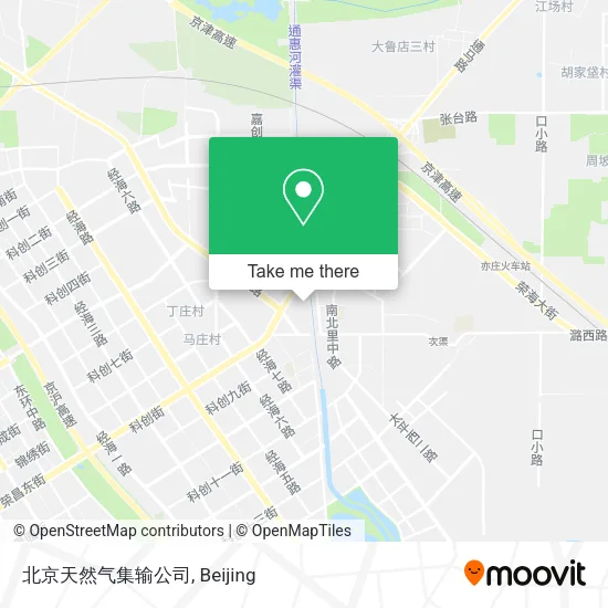 北京天然气集输公司 map
