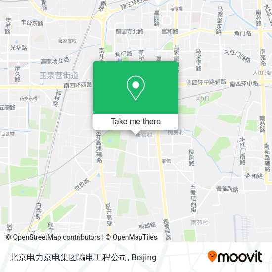 北京电力京电集团输电工程公司 map