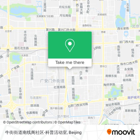 牛街街道南线阁社区-科普活动室 map