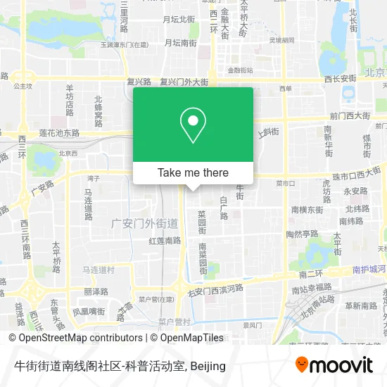 牛街街道南线阁社区-科普活动室 map
