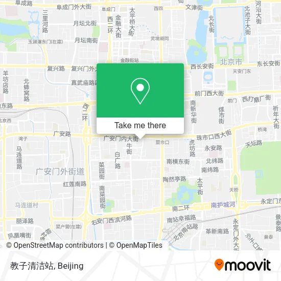 教子清洁站 map