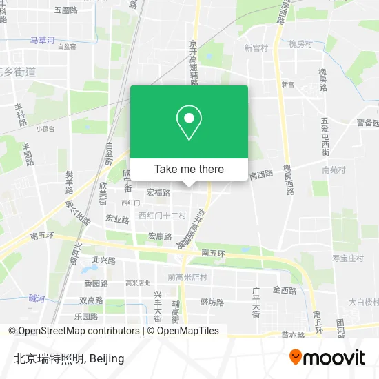 北京瑞特照明 map