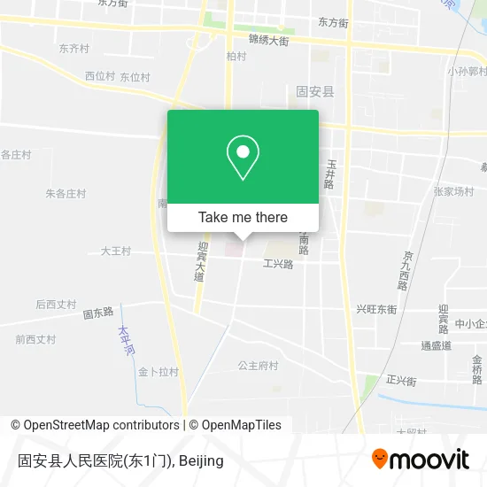 固安县人民医院(东1门) map